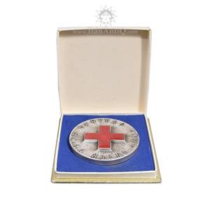 مدال یادبود جمعیت شیر و خورشید (سوئیس) UNC محمد رضا شاه 