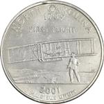 سکه کوارتر دلار 2001P ایالتی (کارولینای شمالی) - AU50 - آمریکا