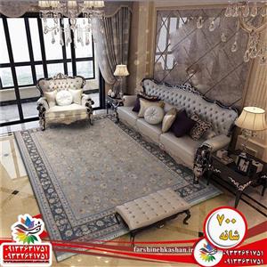 فرش افشان دستبافت فرنوش نقره ای