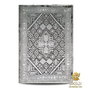 قالیچه سنتی جدید زمینه نقره ای s41143n