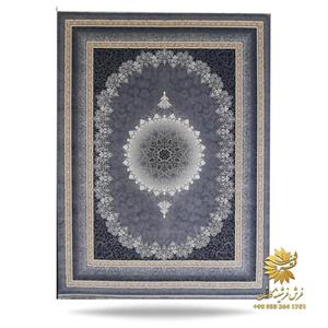 فرش 700 شانه وینتیج طرح مهر دودی
