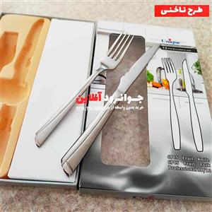 کارد و چنگال یونیک طرح ناخنی استیل بسته 12 عددی اصل Unique 2023