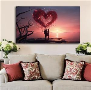 تابلو عاشقانه قلب قرمز