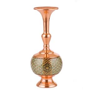 گلدان خاتم کاری مدل SH-43 سایز 23 سانتی متری -