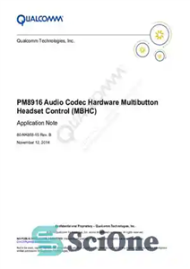 دانلود کتاب PM8916 Audio Codec Hardware Multibutton Headset Control (MBHC) Application Note – یادداشت کاربردی کنترل هدست چند دکمه ای...