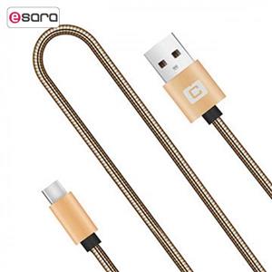 کابل تبدیل USB به microUSB کسیم مدلA C29 طول 1 متر Casim 1000MM Cable Metal Spring Micro 