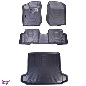 کفپوش سه بعدی خودرو مدل رویال مناسب برای ال90 به همراه کفپوش صندوق