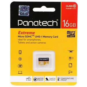 کارت حافظه microSDHC پاناتک مدل Extreme کلاس 10 استاندارد UHS-I سرعت 30MBps ظرفیت 16 گیگابایت