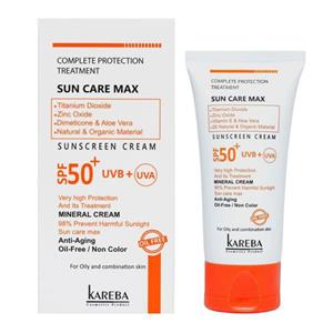 کاربا کرم ضدآفتاب بیرنگ پوست چرب 50 میل MINERAL