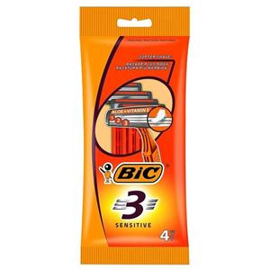 بیک خودتراش 3 تیغه 3 عددی حساس نارنجی