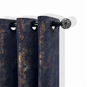 پرده مخمل سیتا آماده سرمه ای کد SI095