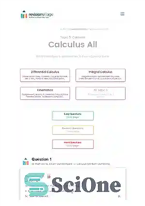 دانلود کتاب Revision village Math AA SL – Calculus – Medium Difficulty Questionbank – Revision village Math AA SL –...