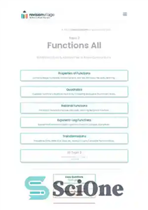 دانلود کتاب Revision village Math AA SL – Functions – Hard Difficulty Questionbank – Revision village Math AA SL –...