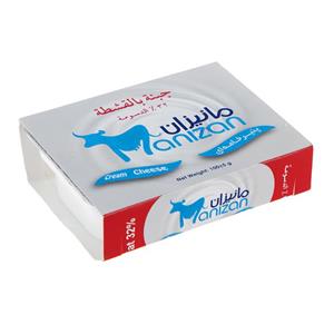 پنیر خامه‌ ای جعبه مانیزان مقدار 100 گرم Manizan Box Cream Cheese gr 