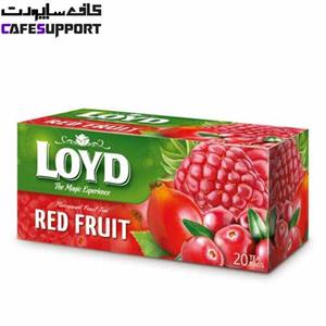 دمنوش میوه های قرمز لوید بسته 20 عددی