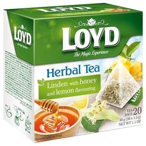 دمنوش لیندن و عسل و لیمو لوید بسته 20 عددی Linden Honey and Lemon Loyd Herbal Tea