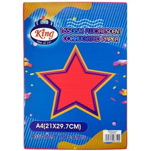 کاغذ پلیسه‌ کینگ مدل K9058 بسته 10 عددی