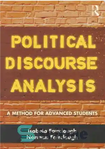 دانلود کتاب Political Discourse Analysis. A method for advanced students – تحلیل گفتمان سیاسی. روشی برای دانش آموزان پیشرفته