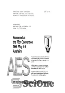 دانلود کتاب Application of the Fast Fourier Transform to Digital Audio Electrical and Acoustical Measurement Techniques – استفاده از تکنیک...