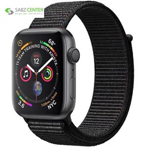 ساعت هوشمند اپل سری 4 مدل Milanese Loop 44mm black Apple Watch Series 4 44mm Space Gray Aluminum Case with Black Sport Loop Band