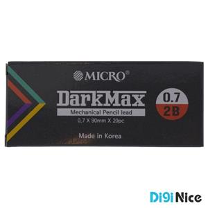 نوک مداد نوکی میکرو مدل DarkMax قطر نوشتاری 0.7 میلی متر بسته 12 عددی 