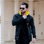 سویشرت کلاه خز مردانه مدل Arzhan (زرد)
