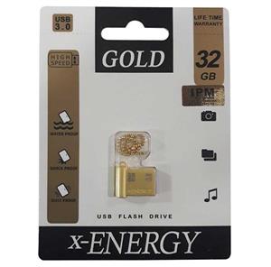 فلش مموری ایکس انرژی مدل USB3.0 Gold ظرفیت 32 گیگابایت x Energy GoldFlash Memory 32GB 