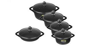 سرویس پخت و پز 10 پارچه ام جی اس مدل IB1016 MGS IB1016 Cookware Set 10 Pcs