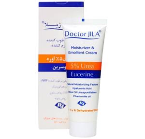 کرم مرطوب کننده دکتر ژیلا سری Emolient مدل Eucerin حجم 75 میلی لیتر کرم مرطوب کننده حاوی اوره اوسرین 5٪ دکتر ژیلا