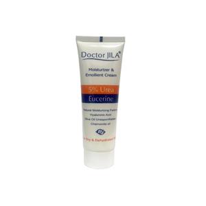 کرم مرطوب کننده دکتر ژیلا سری Emolient مدل Eucerin حجم 75 میلی لیتر کرم مرطوب کننده حاوی اوره اوسرین 5٪ دکتر ژیلا