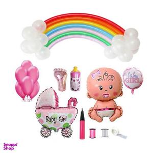 پک بادکنک آرایی تولد مدل babygirl