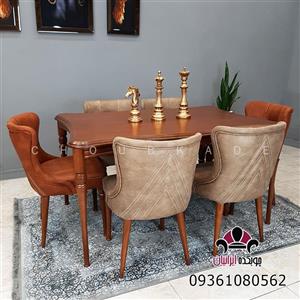 میز ناهار خوری 6 نفره مدرن و شیک مدل نیکا