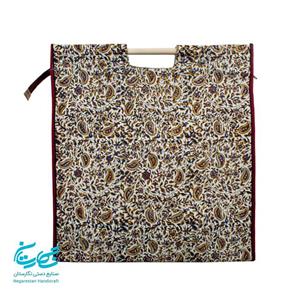 ساک قلمکار دسته چوبی 50 س.م