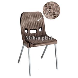 صندلی پایه فلزی حصیر بافت ناصر پلاستیک کد 881 Naser 881 Chair