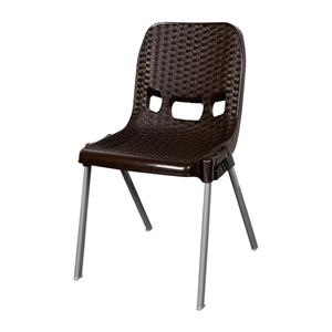 صندلی پایه فلزی حصیر بافت ناصر پلاستیک کد 881 Naser Chair 