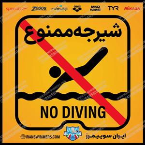 تابلو ایمنی شیرجه ممنوع ۲