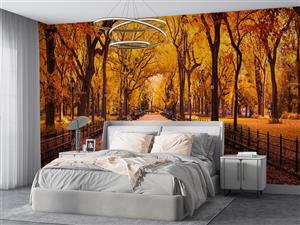 پوستر دیواری جنگل پاییزی M10299300