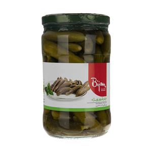 خیار شور سوپر ویژه شیشه ای بیژن 680 گرمی Bijan Superior Cucumber Pickle 680gr 