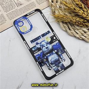 قاب گوشی Redmi A1 Plus - Redmi A2 Plus - Poco C50 شیائومی شفاف فانتزی طرح خرسی KAWS کد 214