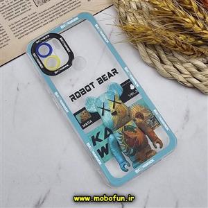 قاب گوشی Redmi A1 Plus - Redmi A2 Plus - Poco C50 شیائومی شفاف فانتزی طرح خرسی KAWS کد 211