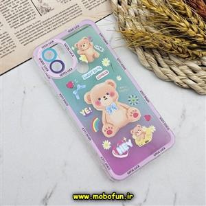 قاب گوشی Redmi A1 Plus - Redmi A2 Plus - Poco C50 شیائومی شفاف فانتزی طرح خرسی تدی کد 208