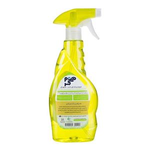 شیشه پاک کن هوم کر مدل Yellow 3 In 1حجم 500 میلی لیتر