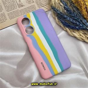 قاب گوشی Honor X7 آنر سیلیکونی اورجینال پاک کنی رنگین کمانی آبرنگی درجه یک زیربسته محافظ لنز دار کد 231