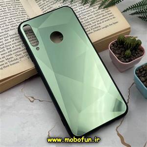 قاب گوشی Huawei Y7P هوآوی طرح پشت طلق الماسی دور سیلیکونی محافظ لنز دار سبز کد 116