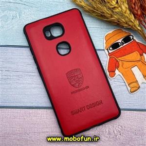 قاب گوشی Honor 5X آنر طرح ژله ای چرمی ساده SMART DESIGN قرمز کد 30