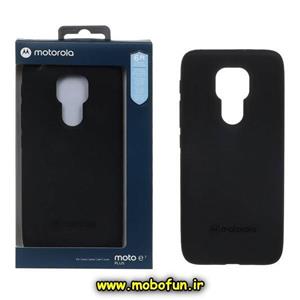 قاب گوشی Moto G9 Play - Moto G9 - Moto E7 Plus موتورولا طرح ضد ضربه سیلیکونی اورجینال MOTO مشکی کد 17