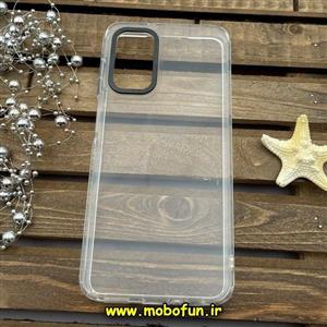 قاب گوشی Galaxy A13 4G - Galaxy A04S سامسونگ اورجینال متال کیس Metal پیکسل Pixel طرح پشت طلق شفاف دور سیلیکونی بی رنگ کد 795
