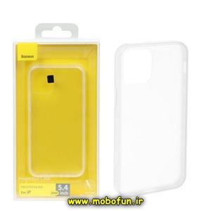 قاب گوشی iPhone 12 Mini آیفون طرح شیشه ای اورجینال بیسوس Baseus مات کد 122