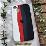 قاب گوشی iPhone 13 آیفون سیلیکونی اورجینال آبرنگی رنگین کمانی پاک کنی درجه یک زیربسته محافظ لنزدار کد 534