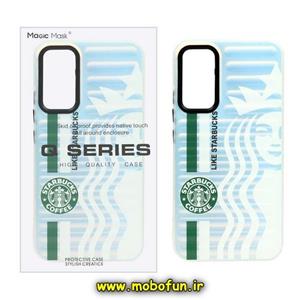 قاب گوشی Galaxy A54 5G سامسونگ طرح ضد ضربه هولوگرامی یانگ کیت YOUNGKIT استارباکس STARBUCKS کد 608
